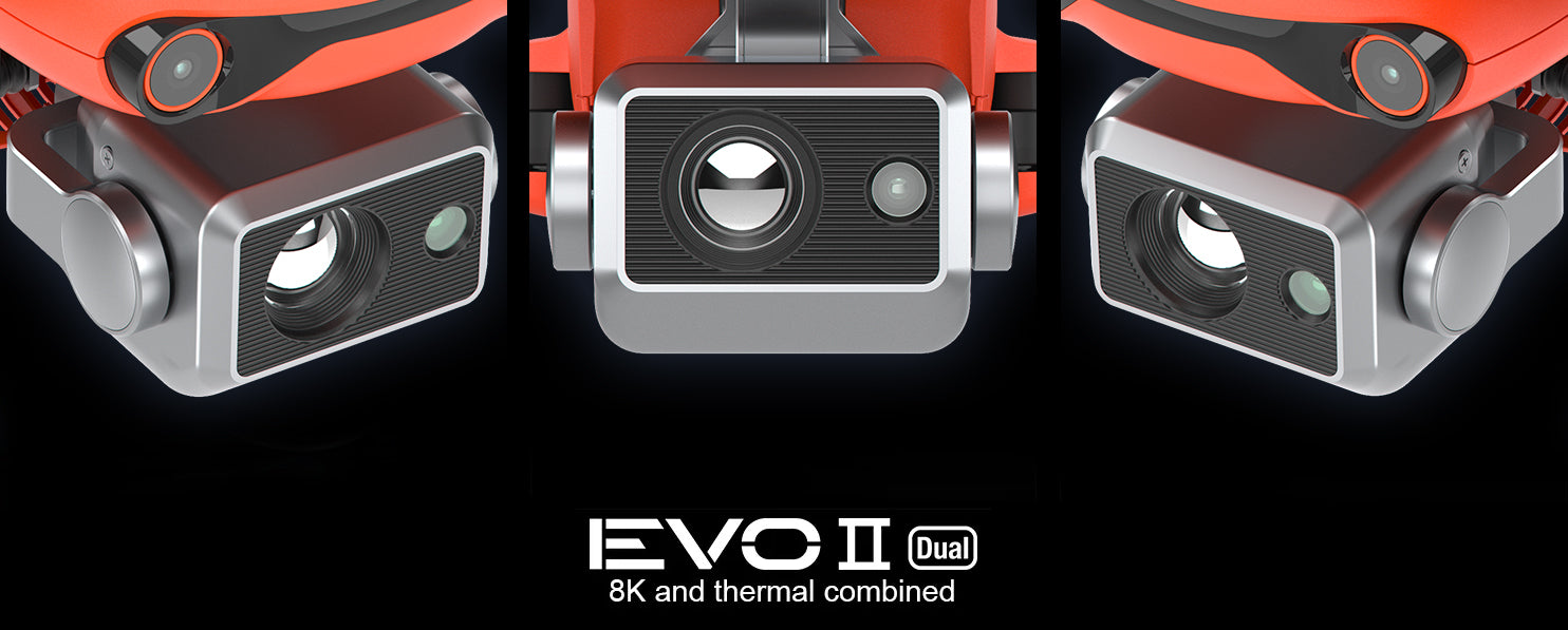 Двойной дрон Autel EVO II с камерой 8K и инфракрасной камерой