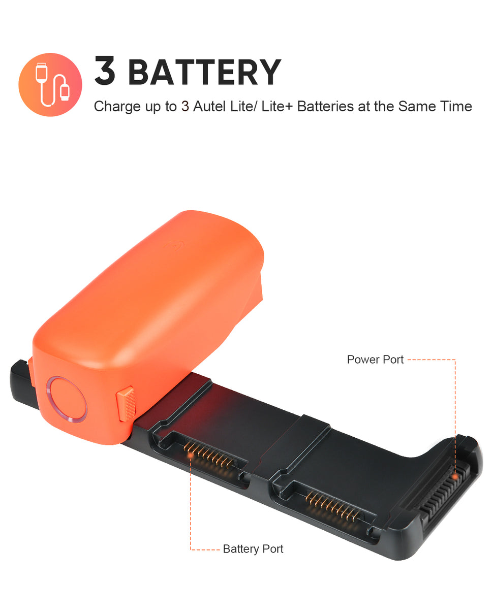 Autel Robotics EVO Lite Multi-Charger for EVO Lite/ Lite+ Can Charge Up to 3 Lite batteries