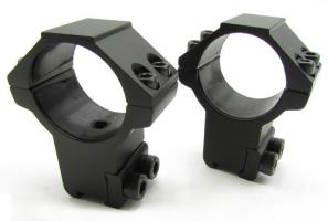 Кольца Leapers 30 мм AccuShot для установки на оружие с призмой 10-12 мм, высокие фото