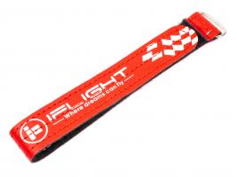 Ремешок iFlight (25см) для фиксации аккумулятора на липучке (красный) фото