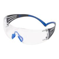 Очки стрелковые 3M SecureFit 401, линзы прозрачные, дужки синие фото