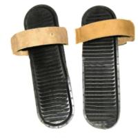 Комплект креплений кожа Маяк (амортизатор, носковой ремень, бежевый) фото