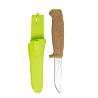 Нож Morakniv Floating Knife (S) Lime, нержавеющая сталь, пробковая ручка, зеленый, 13686 фото