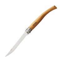 Нож филейный Opinel №10, нержавеющая сталь, рукоять из дерева бука фото