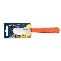 Нож для масла Opinel №117, деревянная рукоять, блистер, нержавеющая сталь, оранжевый, 001936 фото