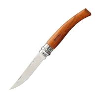 Нож филейный Opinel №10, нержавеющая сталь, рукоять бубинга, 000013 фото
