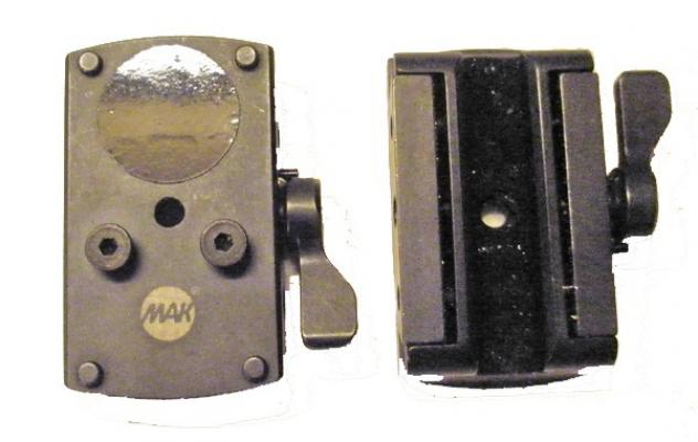 Крепление MAKnetic для установки коллиматорного прицела на вентилируемые планки шириной от 4,5-6,9 мм (3006-9000) фото 2