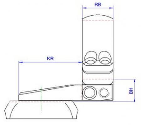 Поворотный кронштейн Apel EAW на CZ-550 кольца 25,4 мм фото 2