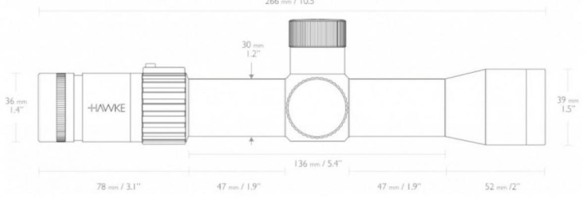 Оптический прицел Hawke Airmax Touch 3-12×32 SF AMX IR фото 4