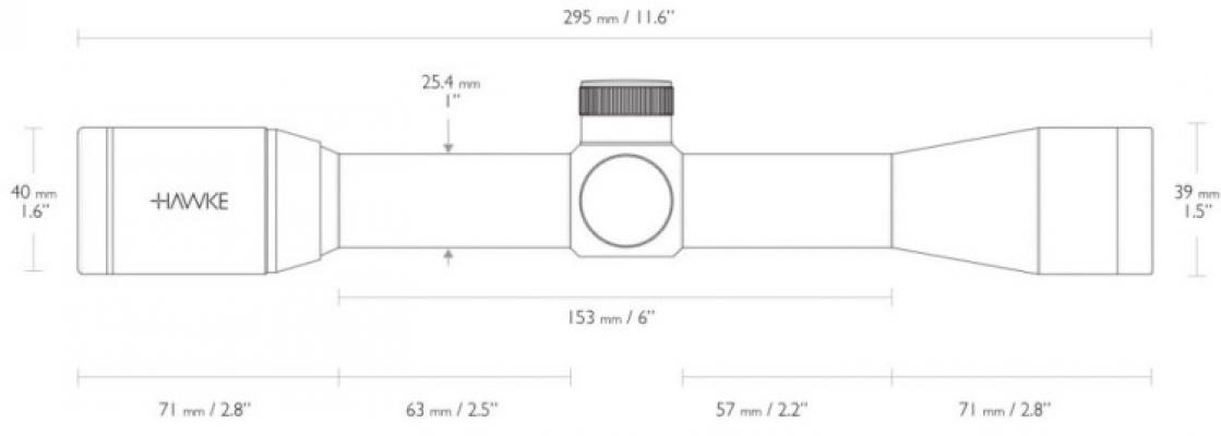 Оптический прицел Hawke Vantage 4x32 30/30 фото 4