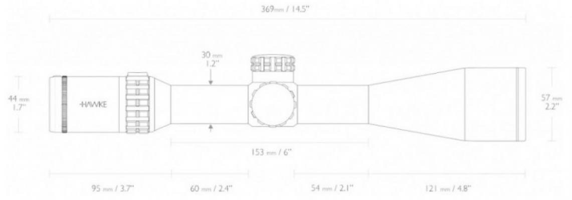 Оптический прицел Hawke Frontier 30 5-30x56 SF IR LR Dot 16x фото 4