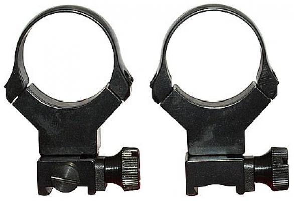 Быстросъемные раздельные кольца Apel EAW для установки на призму 11 мм, 30 мм, BH 26 мм фото 1