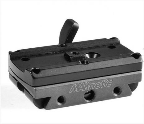 Быстросъемный кронштейн MAKnetic® Aimpoint Micro на вентилируемую планку ружья шириной 10 мм фото 1