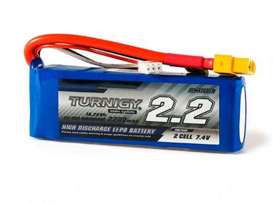 Аккумулятор Turnigy 2200mAh 2S 25C фото 1