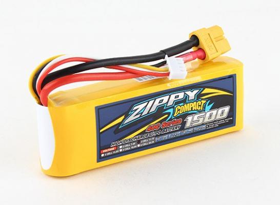 Аккумулятор ZIPPY Compact 1500mAh 3S 40C фото 1