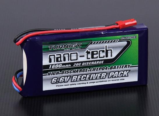 Аккумулятор Turnigy nano-tech 1600mAh LiFePo4 2S 20C фото 1