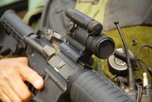 Коллиматорный прицел Aimpoint CompM4s крепление LRP на Picatinny фото 3