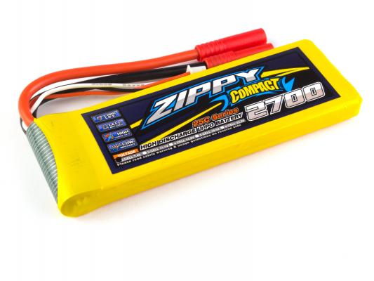 Аккумулятор ZIPPY Compact 2700mAh 2S 25C фото 2
