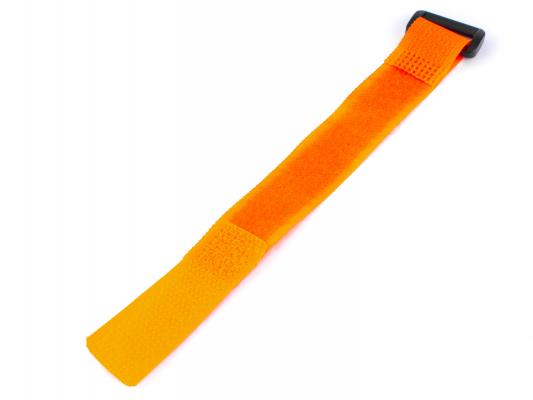 Ремешок (25см) для фиксации аккумулятора на липучке (оранжевий) фото 1