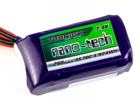 Аккумулятор Turnigy nano-tech 260mAh 2S 35C фото 1