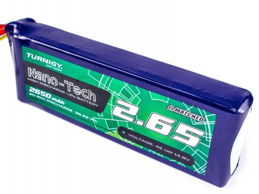 Аккумулятор Turnigy nano-tech 2650mAh 4S 30C фото 2