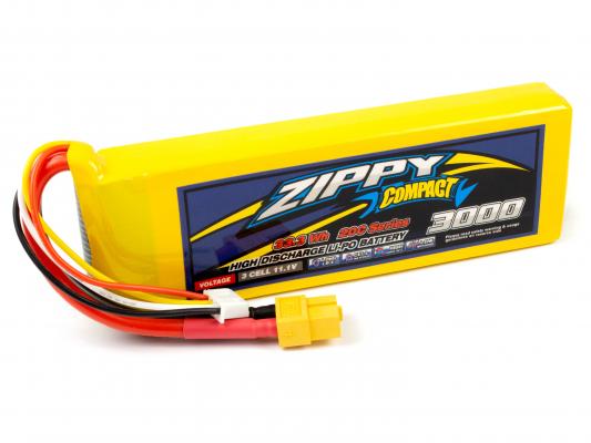 Аккумулятор ZIPPY Compact 3000mAh 3S 20C фото 1