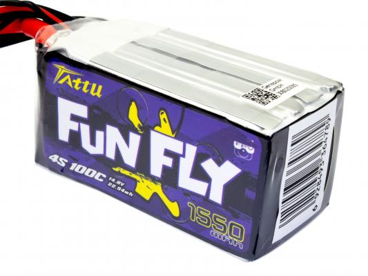 Аккумулятор TATTU FunFly 1550mAh 4S 100C фото 2