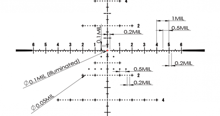 Оптический прицел March 5-42x56 с подсветкой, сетка FML-MT в 1-ой фокальной плоскости, клик 0.1MIL фото 4