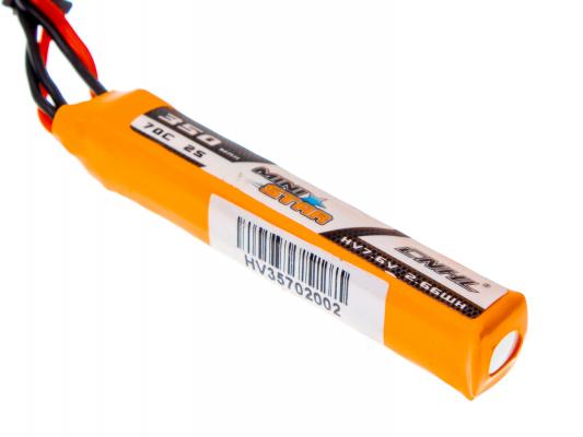 Аккумулятор CNHL MiniStar HV 350mAh 2S 70C (XT30) фото 2