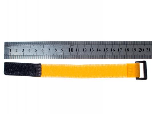 Ремешок (20см) для фиксации аккумулятора на липучке (оранжевый) фото 2