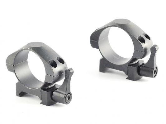 Кольца Nikko Stirling Diamond QR быстросъемные на Weaver, 30 мм, низкие, сталь фото 1
