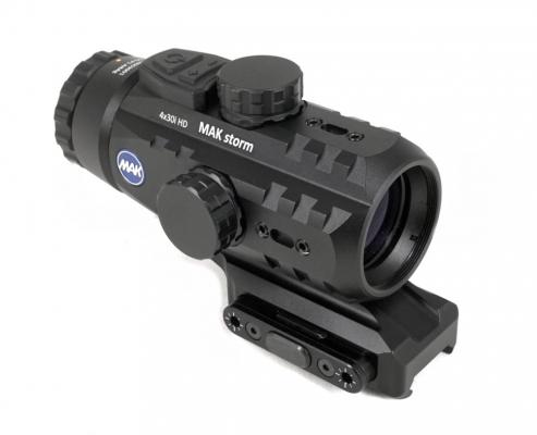 Призматический прицел MAKstorm 4x30i HD (кронштейн MAKmasterLock) фото 1