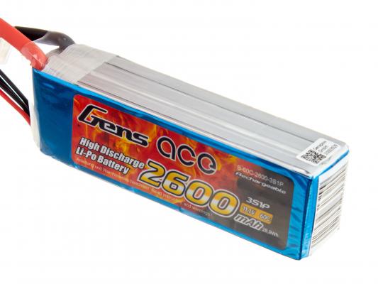 Аккумулятор Gens Ace 2600mAh 3S 60C фото 2