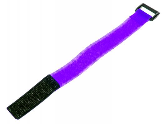 Ремешок (30см) для фиксации аккумулятора на липучке (фиолетовый) фото 1