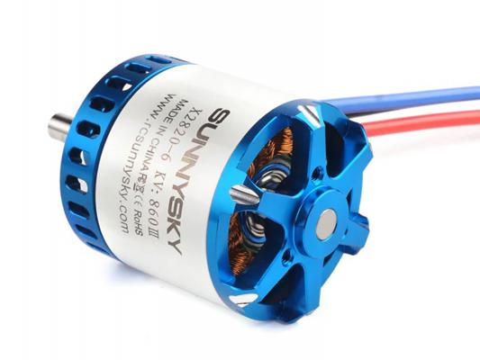 Двигатель бесколлекторный SunnySky X2820-1000kv V3 (длинный вал) фото 2