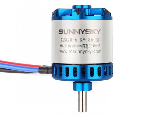 Двигатель бесколлекторный SunnySky X2820-1000kv V3 (длинный вал) фото 3