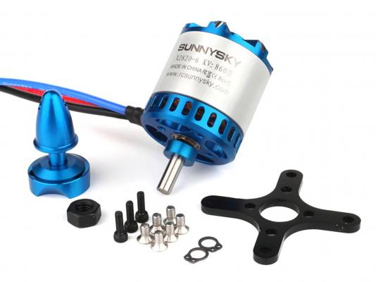 Двигатель бесколлекторный SunnySky X2820-1000kv V3 (длинный вал) фото 4