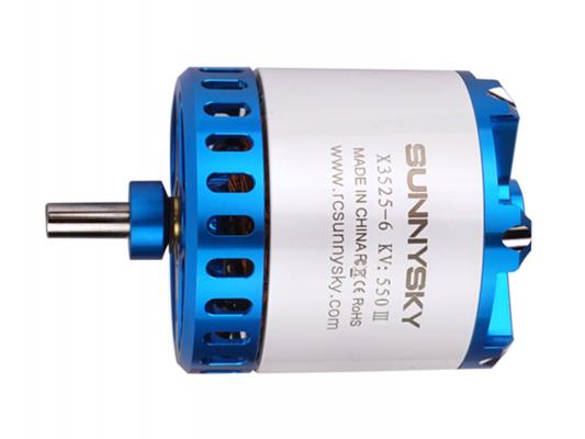 Двигатель бесколлекторный SunnySky X3525-650kv V3 (длинный вал) фото 1