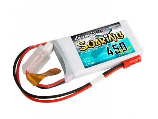 Аккумулятор Gens Ace Soaring 450mAh 2S 30C фото 1