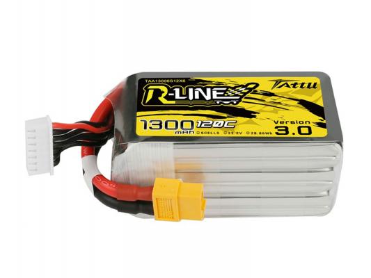 Аккумулятор TATTU R-Line V3.0 1300mAh 6S 120C фото 1