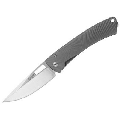 Нож LionSteel TiSpine лезвие 85 мм (серый матовый) фото 1
