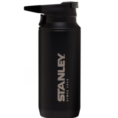 Термокружка Stanley Mountain Vacuum Switchback Mug 0,35L с карабином черная фото 3