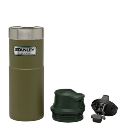 Термокружка Stanley Classic Trigger Action One Hand 0,47L оливковый фото 3