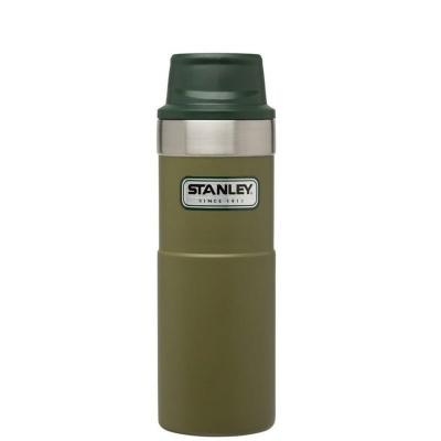 Термокружка Stanley Classic Trigger Action One Hand 0,47L оливковый фото 1