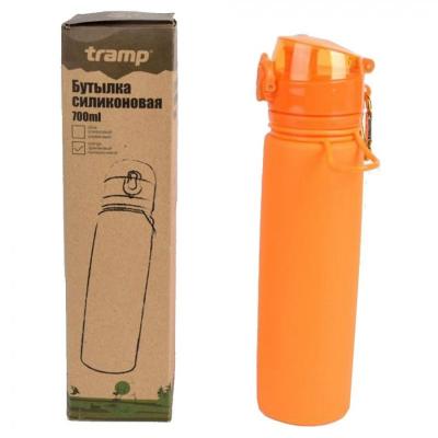Tramp бутылка силиконовая 0,7 л (оранжевый) фото 5