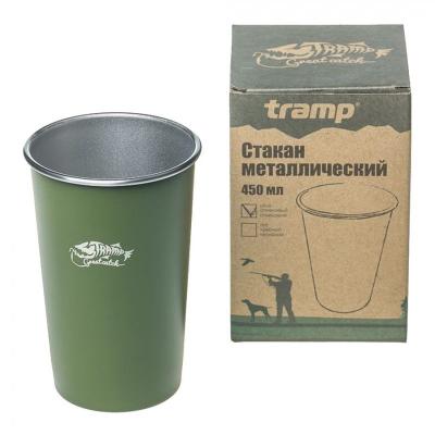 Tramp стакан металлический TRC-099 450 мл (оливковый) фото 2