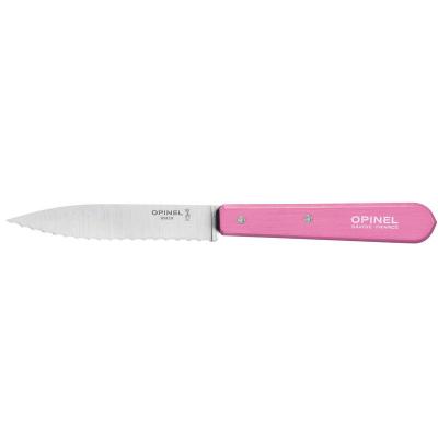 Нож столовый Opinel №113, деревянная рукоять, блистер, нержавеющая сталь, розовый 002036 фото 1