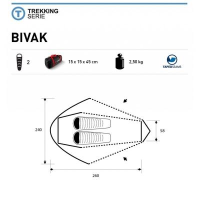 Палатка Trimm Trekking BIVAK, песочный фото 2