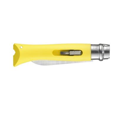 Набор-дисплей Opinel, 12 ножей №9 DIY из нержав стали, 6 серых + 6 желтых фото 5