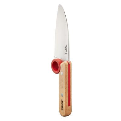 Нож шеф-повара Opinel+защита пальцев, деревянная рукоять, нержавеющая сталь, коробка, 001744 фото 2